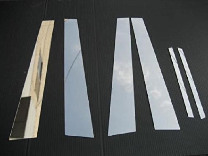 BRIGHTZ Stainless Steel Pillar Panels for Honda Crown and 183 Visors GRS Ultra-Mirror (6-Piece Set) 180, 181, 182, (No Required) [PIL-SIL-178] (18