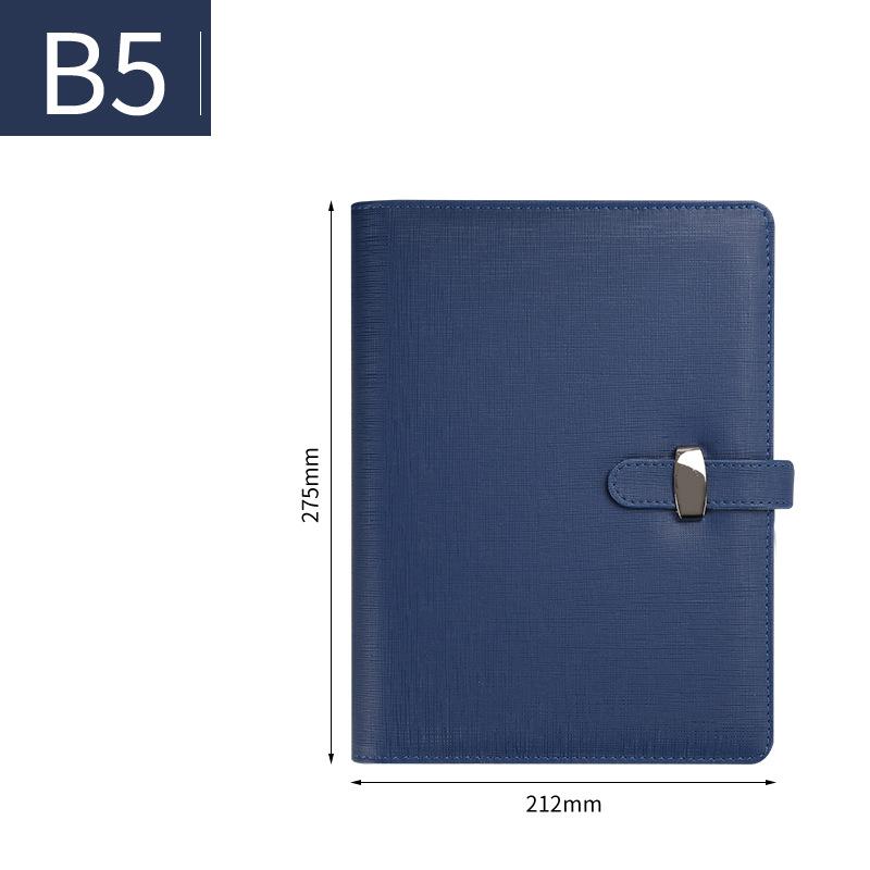 B5 Budget Binder Transparent Refillable Loose Leaf Ring Binder Planner Notebook Leather Snap A5 Binder