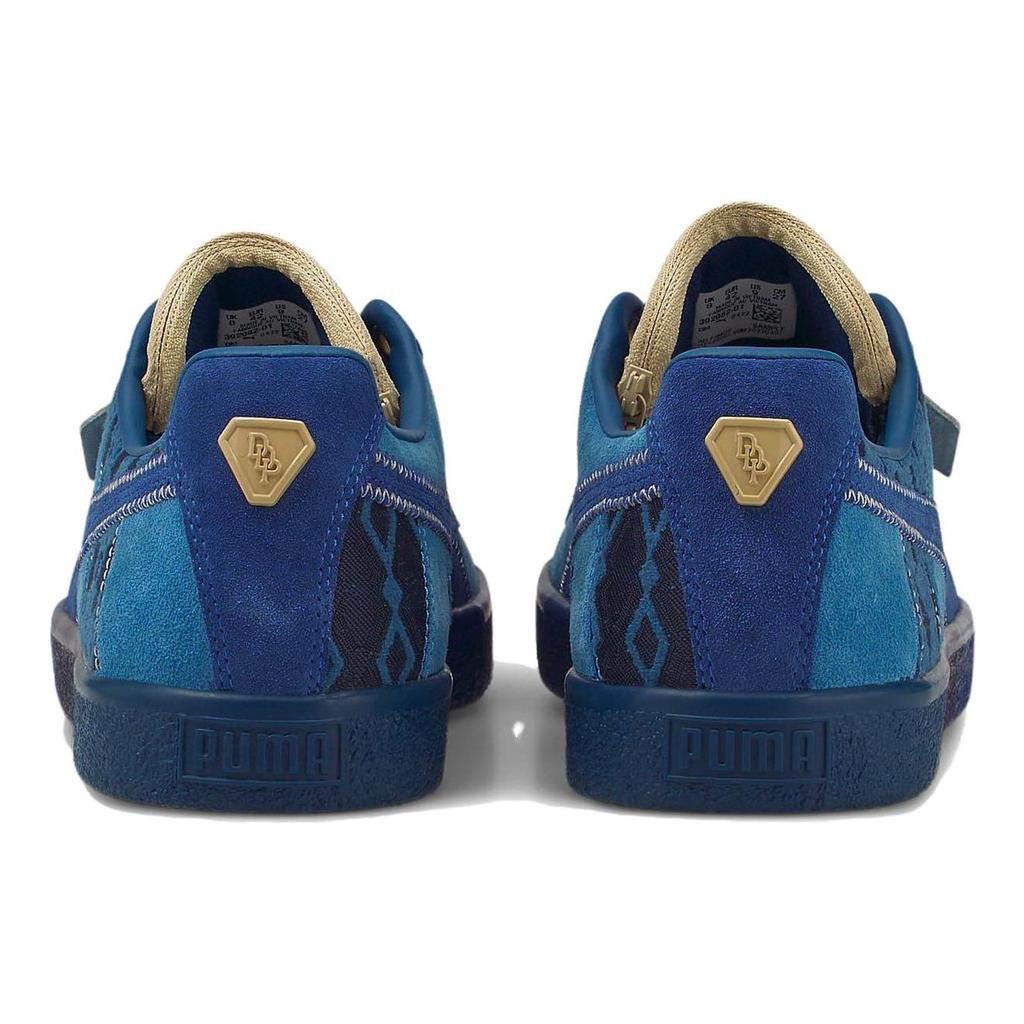 Dapper Dan x Puma Clyde Vintage Pre-Game Runway - Blauwe Heren Sneakers Vlammend-Blauw Meerblauw 392082-01
