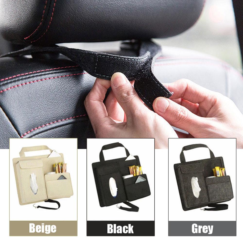 1Pc Car Storage Travel Hanger Creative Car Storage Hanging Seat Back Bag Universal Auto Capacity Pouch Container Accessories