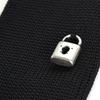 [RACHEL] Rachel Knit Tie, Narrow Tie, Slim Tie, Washable, Square End, with One-Point Charm (Pattern A)
