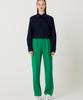 The Studio K Pocket Point Slim Crop Shirt (Navy)
