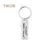 Trucker Dad Gift Drive Safe Keychain Carving Letter Tag Pendant Men Key Ring Suspension Trinket