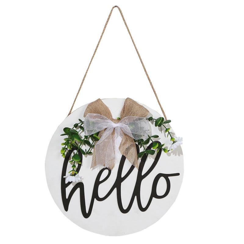 ZAKKA Wooden Welcome Sign for Shop Entrance & Restaurant Decor - Wall Pendant 1529