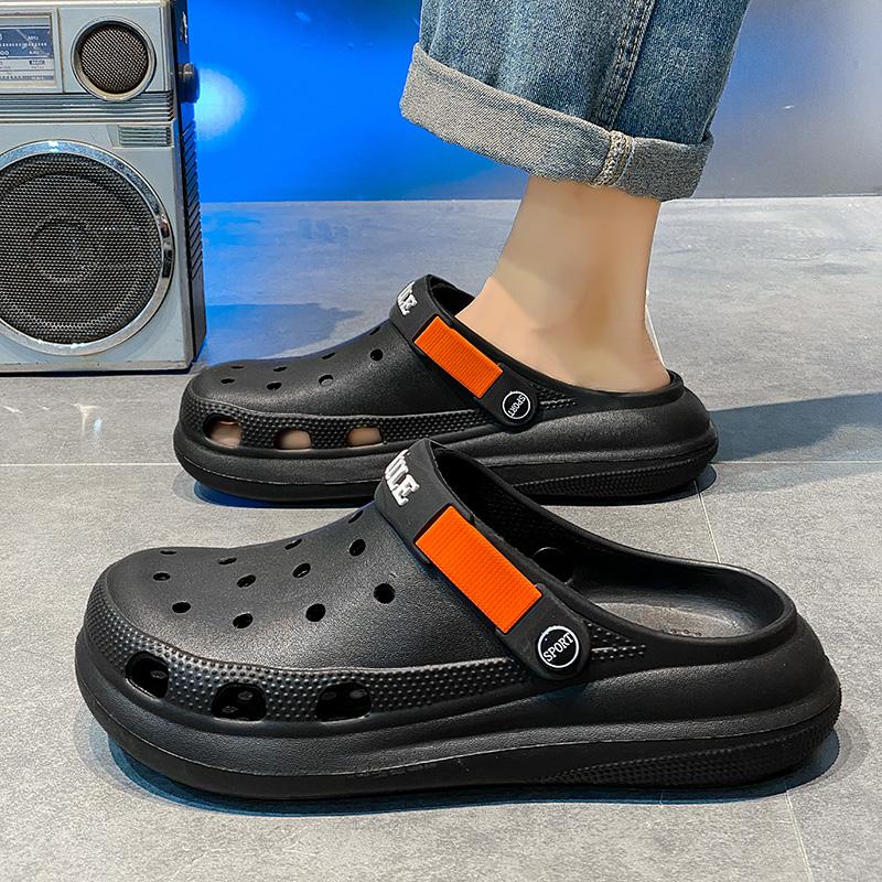 Модные нескользящие мужские тапочки из ЭВА — фото 6