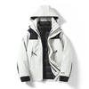 Teen Outdoor Colorblock 3-in-1 Waterproof Windbreaker with Detachable Hood