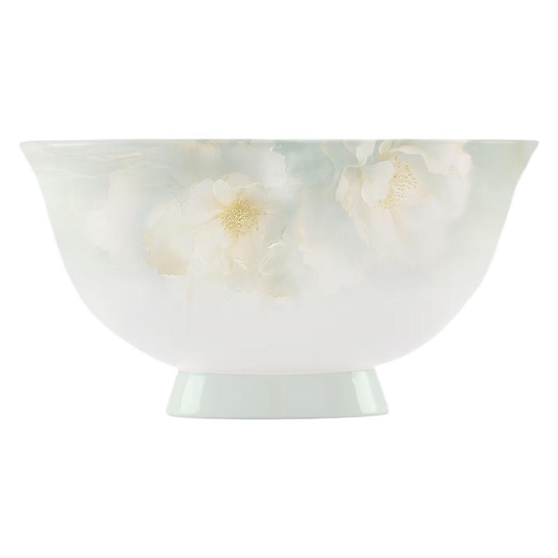 NINE CRANES Jingdezhen Minimalist Bone China Underglaze Rice Bowl Set
