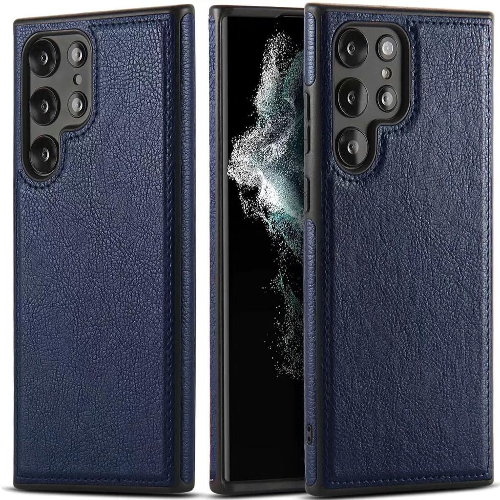 Retro Leather Phone Case for Samsung S26 Ultra - Durable Shockproof Large Cutouts Business Style Full Cover On Samsung S26/S25/S24/S23/S22/Ultra/Plus