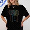 Tennis T Shirt Women Unisex Rackets  Balls Cool Tennis Shirt Oneck Graphic Print Outdoor Sports Enthusiasts Clothes Fashion Tops