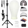Convenient Manikin Head Stand Kit | FloorStanding, Canvas with Tripod Stand, for Salon