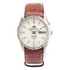 Orient 469PA2-170 Three Star Day Date Mechanical Automatic Watches Silver / BrownUsed