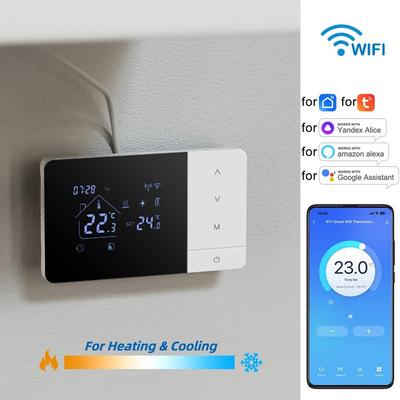 Accuracy ±1°C Smart Heating WiFi Thermostat Child Lock Function