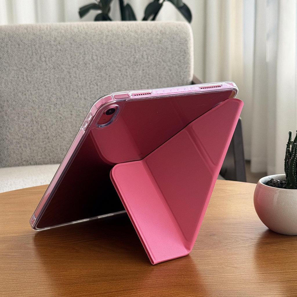 Apple iPad 11th Gen A16 Protective Case: 10.9-inch Anti-bend Magnetic Acrylic Shell, Three-fold Design, No Pen Slot