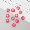 Colorful Sunflower Smiley Face Polymer Clay Beads for DIY Earring and Jewelry Making