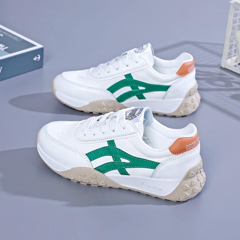 Damen Colorblock Plateau-Sneaker Rutschfeste Lässige Laufschuhe