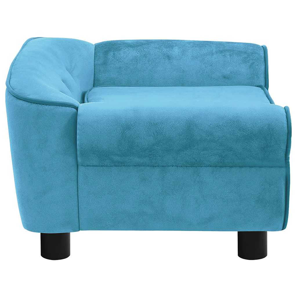 Pet Sofa Turquoise 72 X 45 X 30 Cm Plush