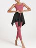Anti-Exposure Tie-Up Yoga Skirt: Ballet Dance & Hip Cover