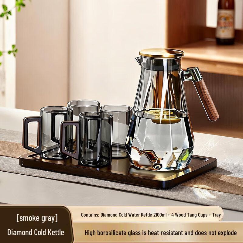 Heat-Resistant Glass Water Pitcher