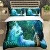Disney Raya and The Last Dragon King Size Bedding Set Anime Harajuku 3D Print Quilt Cover with Pillowcase Kawaii Bedroom Decor
