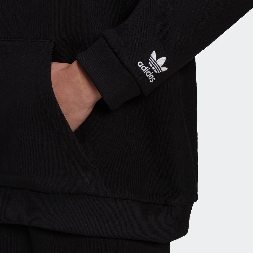 Adidas Originals Trefoil Sport Pullover Hoodie Knit Sweatshirt Men Tops Black H13507