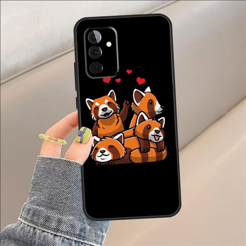 Red Panda Case For Samsung Galaxy A35 A15 A55 A53 A33 A13 A36 A56 A26 A16 A22 A32 A52 A54 A34 A05 A06