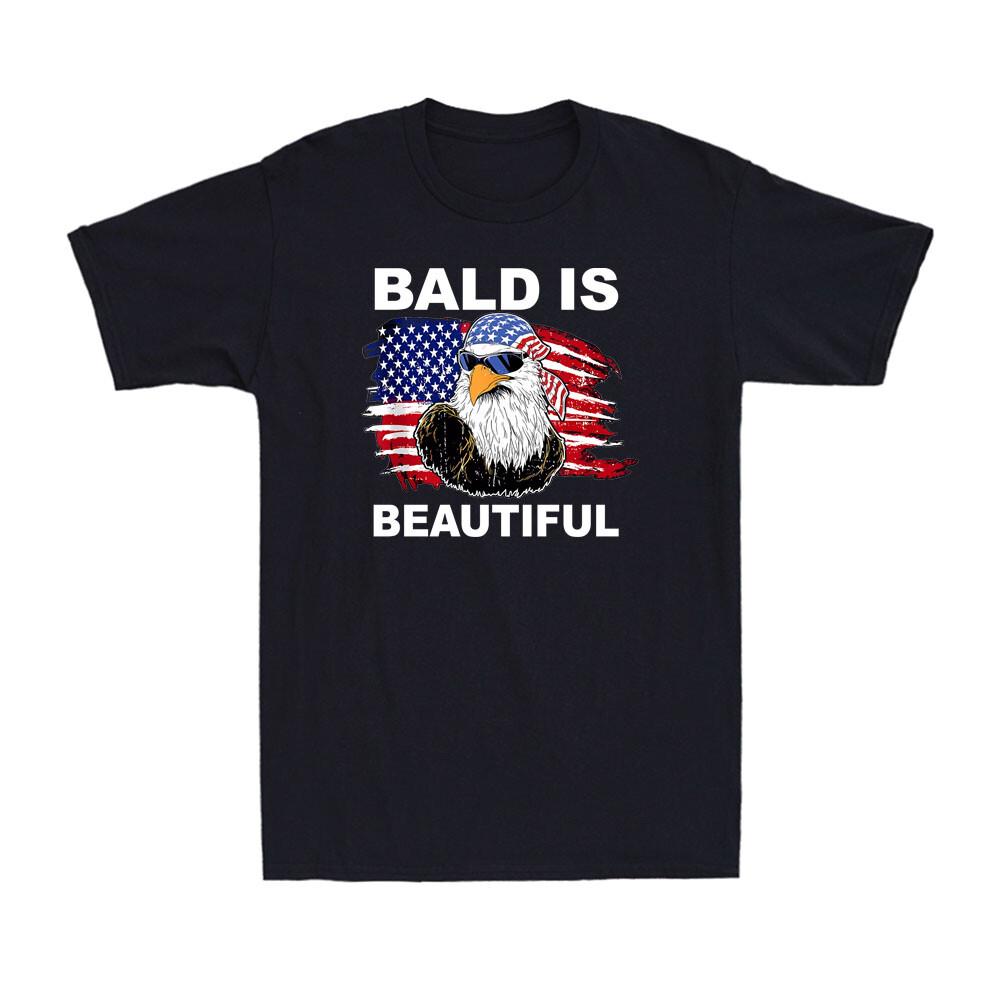 Bald Is Beautiful Eagle Gift For 4th July Independence Day Vintage Men's T-Shirt
