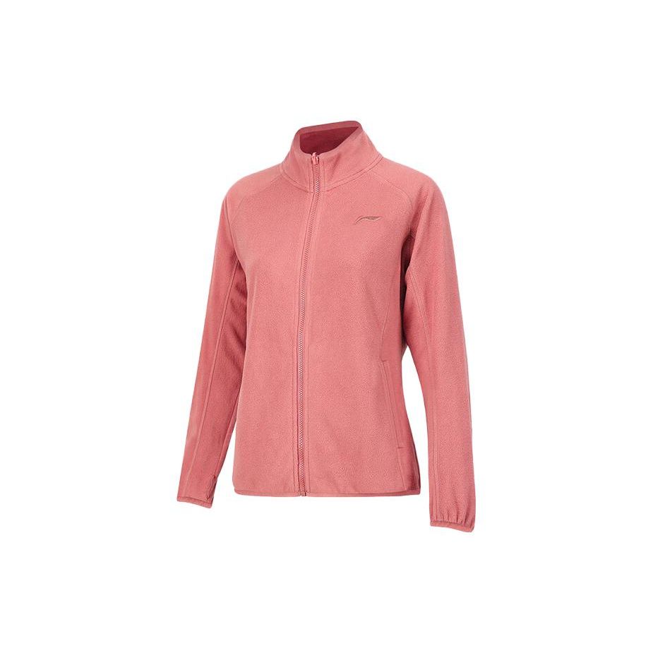 Li Ning Sports Lifestyle Series Solid Color Three-In-One Warm Fleece Jacket Women Jacket Dusty-Rose AWBS026-2