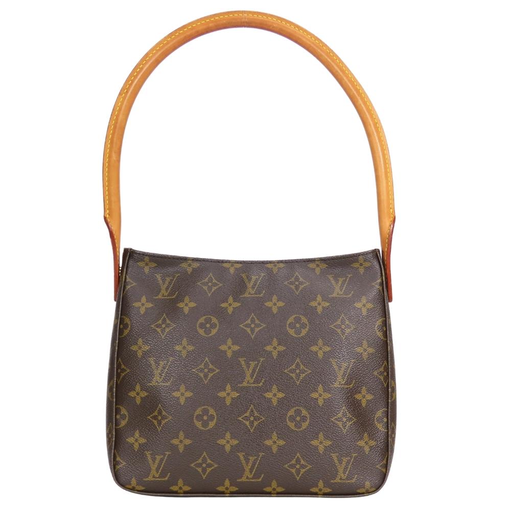 Used LOUIS VUITTON Shoulder Bag Looping MM M51146 Monogram/Nume leather Brown Shoulder
