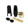 Alto Sax Saxophone Mouthpiece Plastic with Cap Metal Buckle Reed Mouthpiece Patches Pads Cushions