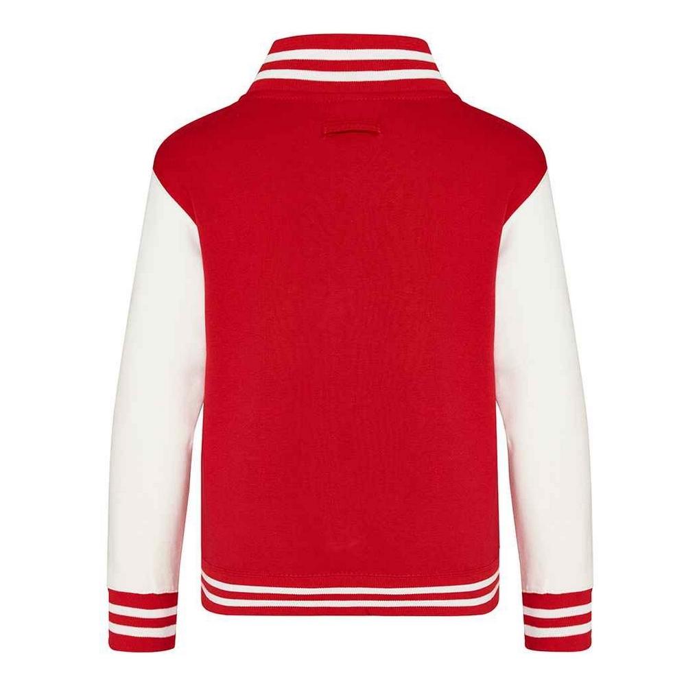 Awdis Childrens/Kids Contrast Striped Varsity Jacket