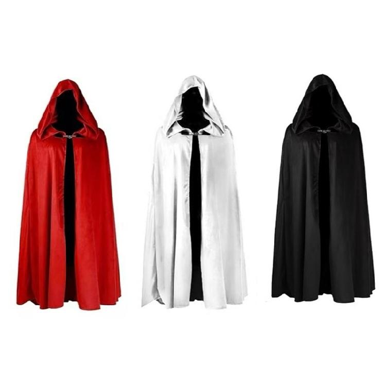 Era Cloak For Adults Winter Outdoor Activities Soft Polyester Cape Quick Fastener Medieval Costume for Halloween Party