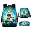 Less Hacker Backpack Ben 10 Student School Bag Anime Cartoon Backpack Lunch Bag Satchel Pencil Case
