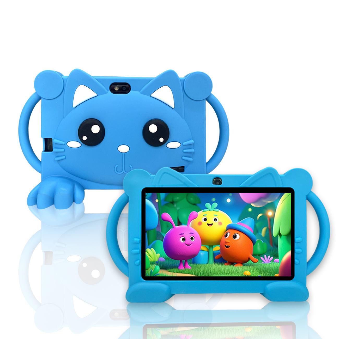 

7-inch Q88 Kids Learning & Entertainment Tablet with HD Screen & Protective Silicone Case AU Plug [Not for domestic use] синій