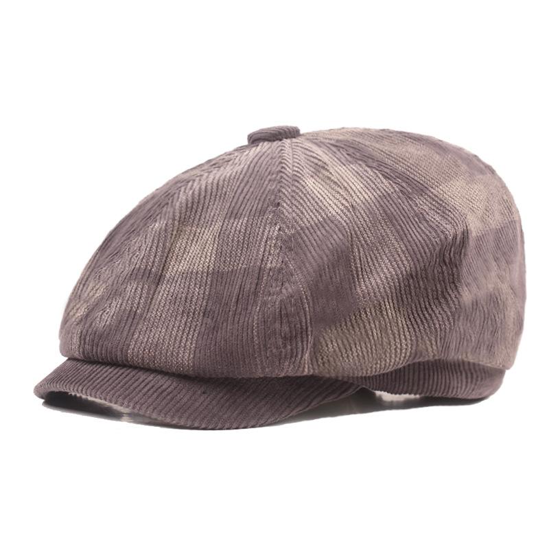 Winter Octagonal Cap English Wind Beret Literary Youth Octagonal Cap Male and Female Duck Tongue Hat