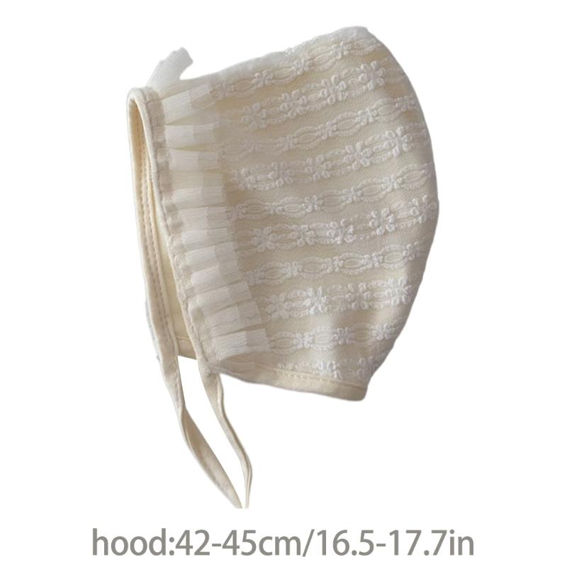 Newborn Outdoor Bonnet Infant Outdoor Photography Lace Bonnet for Travel Camping