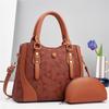 2pcs Set Women's Bag Elegant Female Messenger Bags Office Ladies Totes Bags Handbag Leather Shoulder Bag Bolsos De Mujer