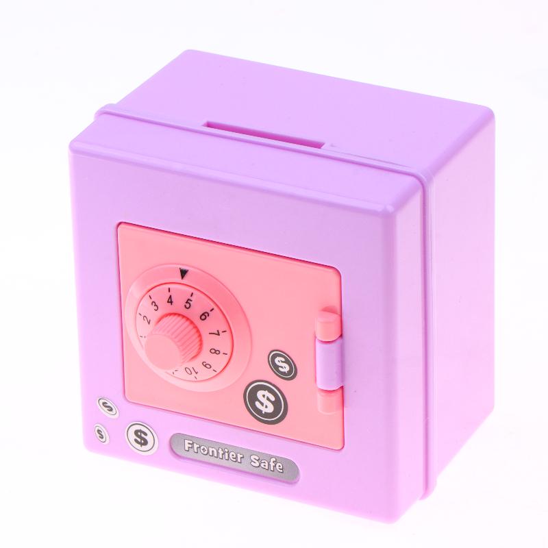 Kids Safe Box Mini Combination Lock Piggy Bank Secure 4 Digit Code Saving Money Coin Cash Box Birthday Gift for Boys Girls