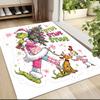 Grinch Christmas Sticker Carpet Rug Soft Washable Antislip Home Living Room Sofa Mats Personalized Christmas Rug
