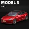 ZQEZ5 1:32 Tesla Model 3 Simulation Alloy Model Car Toy Diecasts Metal Casting Car Vehicle Car Collection Hobbies Hot Selling Models