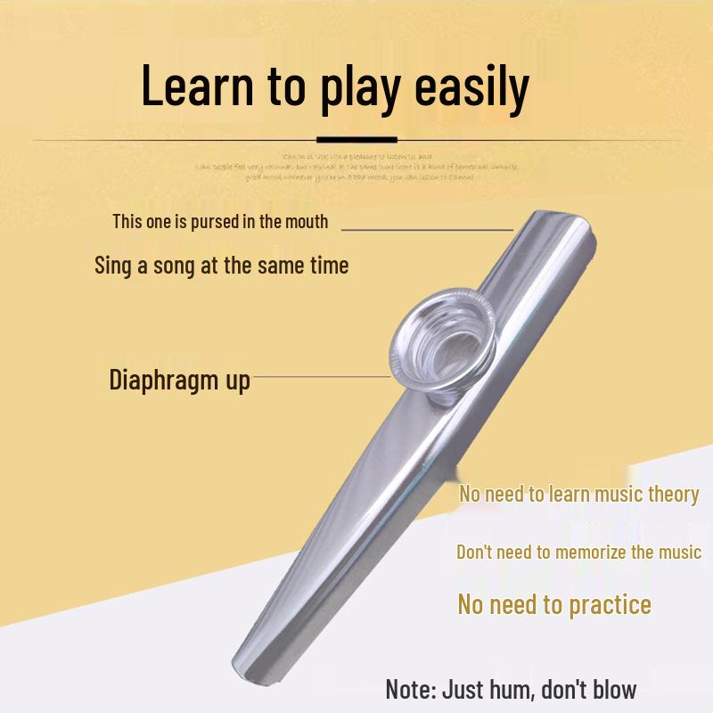 Metal Kazoo Cross-border Musical Instrument Gift Trumpet Saxophone Diaphragm