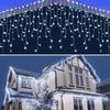 Icicle 120 LED Available In 5 Colors and 8 Christmas Solar Solar Solar Large Solar High Solar Solar Automatically Turns On At Icicle Lights