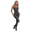 Catsuit Brillante Elástico para Mujer con Tirante Ajustable Monocolor Bodysuit Mono Transparente