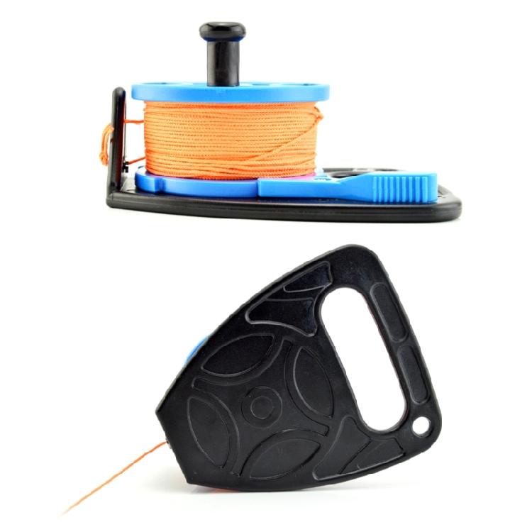 272ft Diving Line Reel Scubas Ratchets Dives Reel with Handle Stop Switches Diving Reel Finger Spool Diving Supply