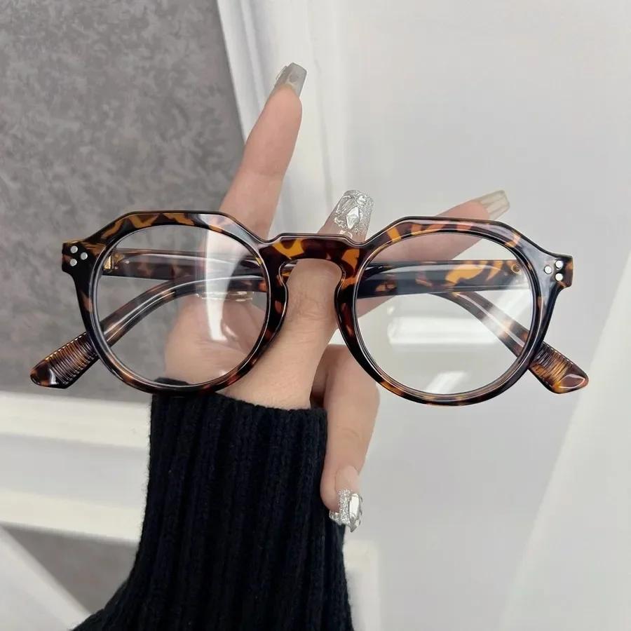 Square Anti Blue Light Glasses Fashion Retro Classic Women Men Computer Gaming Eye Protection Plain Spectacles