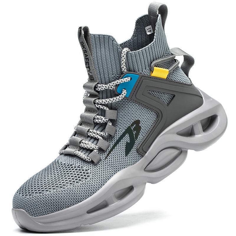 Men Safety Boots Steel Toe Shoes Anti-smash Puncture-Proof Work Shoes Sneakers Indestructible Construction Protective Work Boots