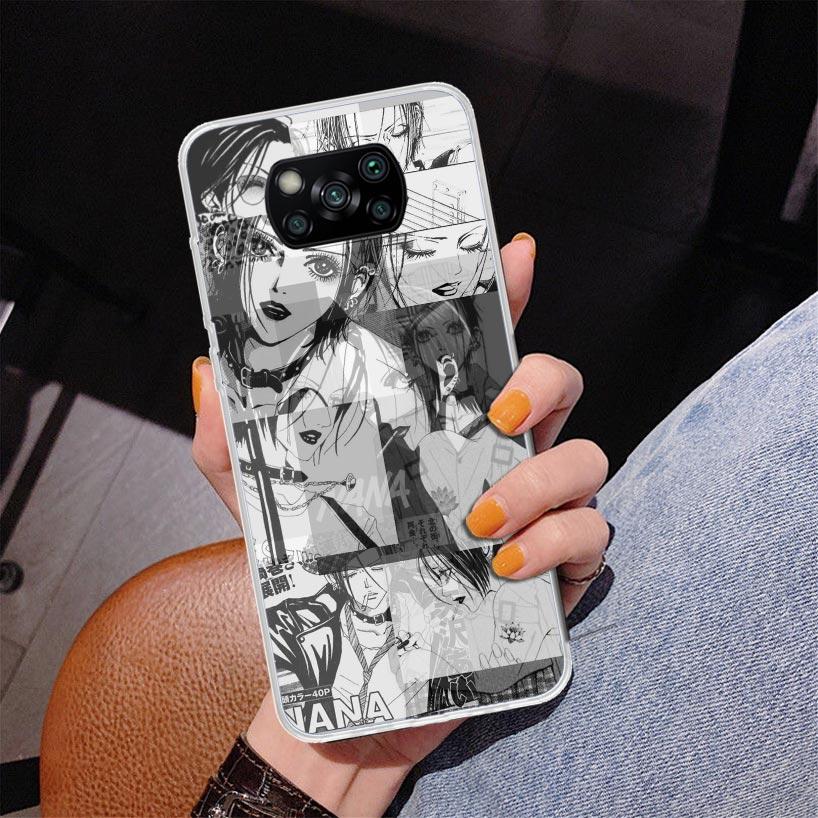 Anime Oosaki Nana Phnoe Case for Xiaomi Poco X5 X6 X7 Pro X4 Gt F7 Ultra M8 M7 Redmi 15C 15 13C 13 12C 12 Unique Cover Coque Poc