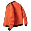Men's Spring and Autumn Plus Size Casual Thin Baseball Clothing Solid Colour Zip Section Jacket
