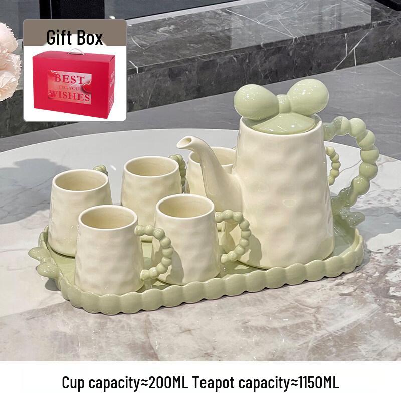 Nordic Cream Style Ceramic Tea Set