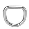 10pcs 316 Stainless Steel D   Semi Circular Welded D   Buckle Surfboard Kayak Pull Buckle Hardware 8MM Diameter