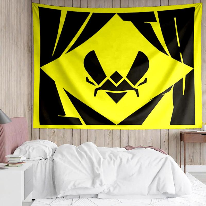 logo Team Vitality Tapestry for Bedroom Aesthetic Classroom Tapestries Wall Hanging for Living Room Dorm Office,Ideal Creative Gift